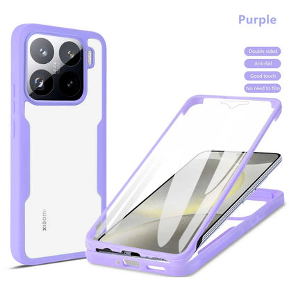 For Xiaomi 15T 14T 13T Pro Anti Fall 360 Fully Wrapped Phone Case For Xiaomi 17 Pro Max 15Pro 14 15 Ultra Transparent Phone Case