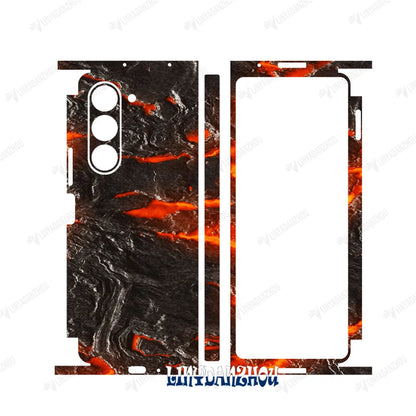 Colorful Anti-Scratch Stickers For Samsung Galaxy Z Fold 5 4 3 7 6 Fold4 Protective Decal Skin Full Cover Back Film