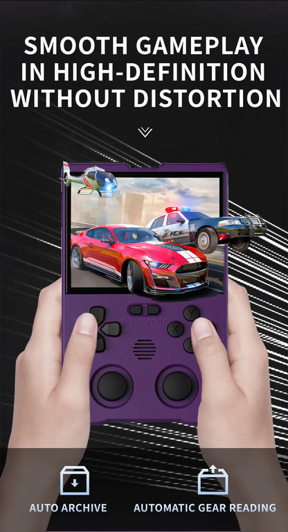 XU10 2.0 Version Retro Handheld Game Console Linux System 3.5 Inch IPS Screen 3000mAh Battery Nostalgic Retro Video Player