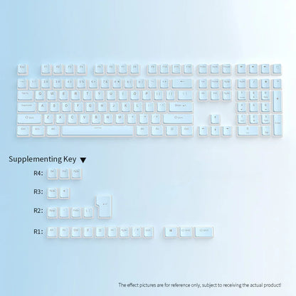 104 Keys Pudding Keycaps For Mechanical Keyboard PBT OEM Keycaps Jelly RGB Full Size 60% 70% 100% Small complete set of keycaps