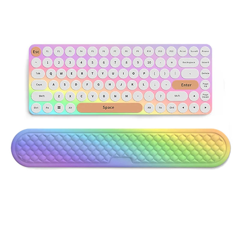 Keyboard Wrist Rest Pad Set Soft Memory Foam Mouse Pad Wrist Support Cushion Pain Relief Ergonomic Computer Mousepad for Office