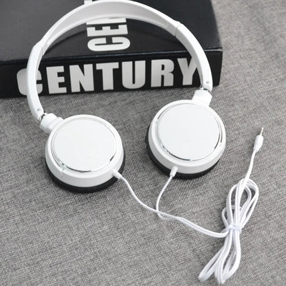 Foldable Noise Canceling Sport Wired Earphones Universal 3.5mm Over Ear Headphone HiFi Stereo Sound Portable Music Game Headset