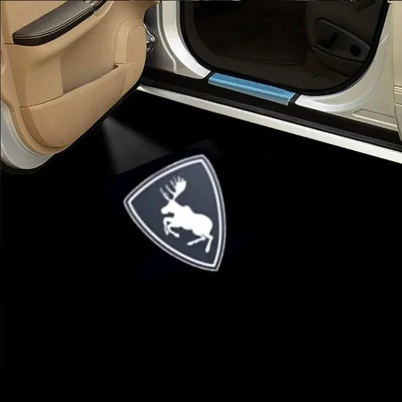 Car Led Door Welcome Light Projector Ghost Shadow Lamps For Volvo Polestar 1 2 V60 S90 S60 XC40 XC60 XC90 S80 V40 2020 2023