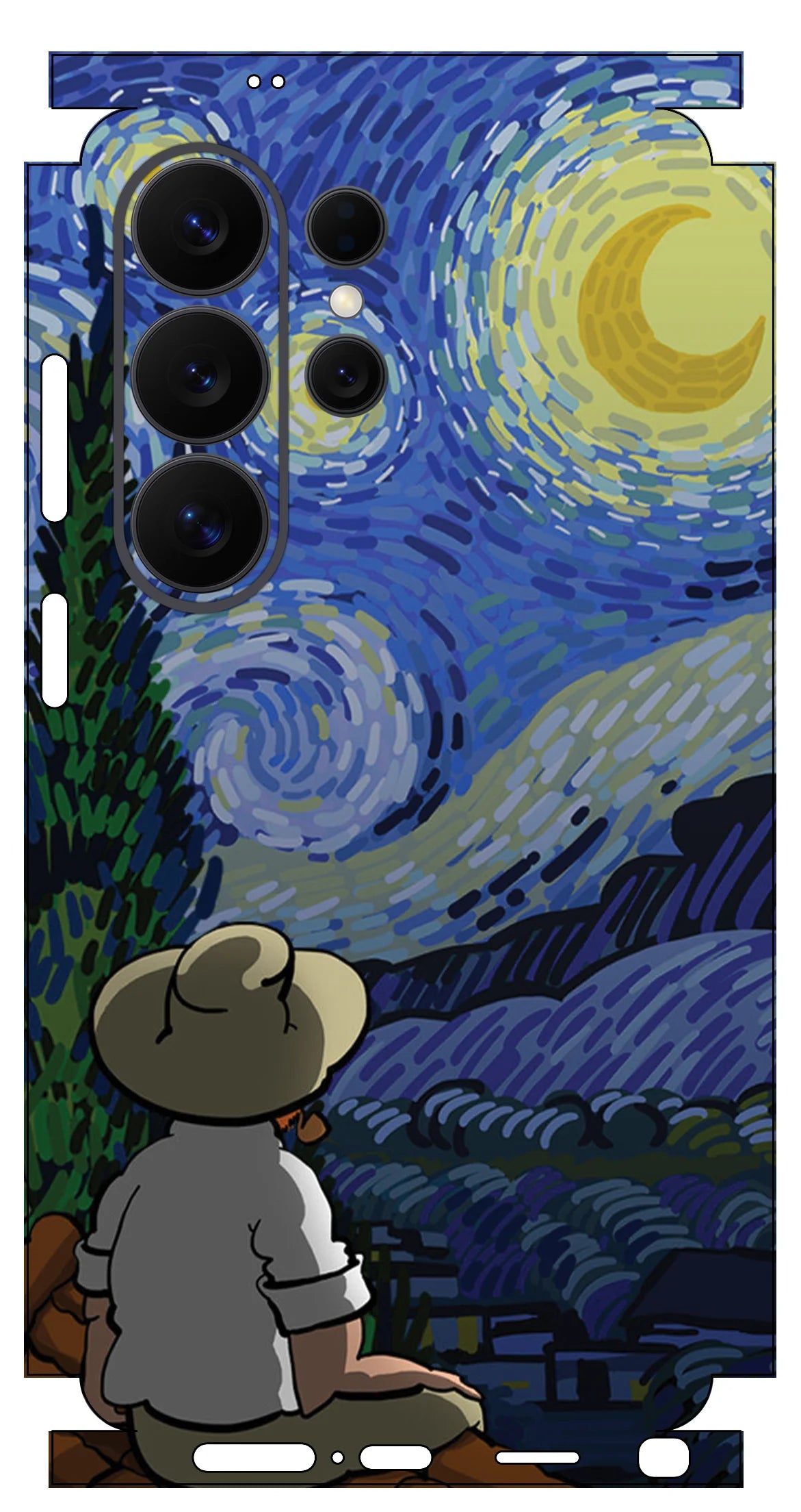 MIX002 Skins Grain Film Wrap Phone Back Sticker For SAMSUNG Galaxy S25 S26 Ultra S24 Plus S22 Ultra S22 S21 FE Film