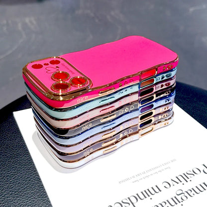 Plating Soft Wave Case For iPhone 17 Air 16E 16 15 14 13 12 11 Pro Max 17Pro 16Pro 15Pro 14Pro IPhone16 IPhone15 IPhone14 Cover