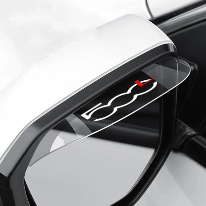 2PCS Car Rearview Mirror Rain Rainproof Eyebrow Shield Cover Sticker For Fiat 500 500C 2012 500X 500L Abarth 695 Car Accessories