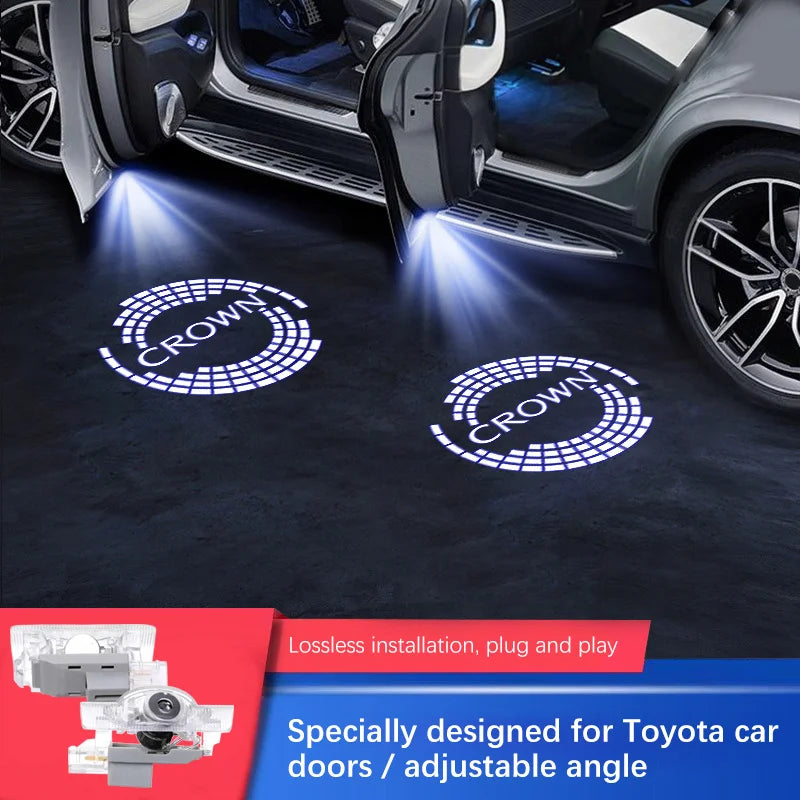 Auto Accessories For Toyota Crown JZS171 JZS171W JZX175 JZX171 GRS180 GRS200 GRS181 GRS182 car led Door Welcome Lights Logo Lamp