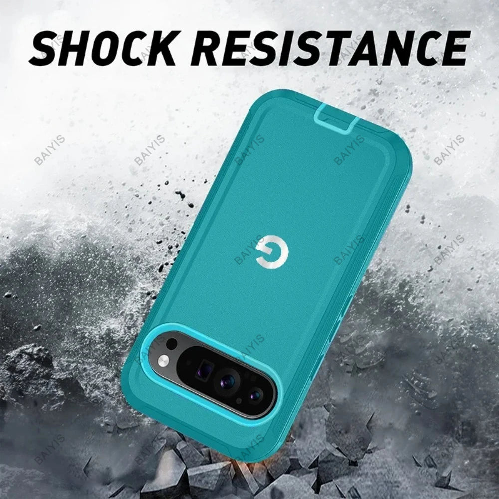 Military Shockproof Defender Armor OTT-BOX Case For Google Pixel 10A 9A 11 10 9 Pro XL 8Pro 8A Enhanced Anti-Drop Hard Cover