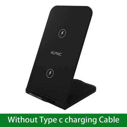 Wireless Charger Station For iPhone 15 14 13 12 11 Pro Max 11 Phone Stand Fast Charging Charger for Samsung Xiaomi Foldable