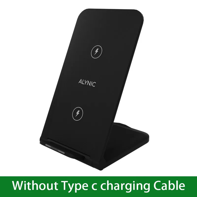 Wireless Charger Station For iPhone 15 14 13 12 11 Pro Max 11 Phone Stand Fast Charging Charger for Samsung Xiaomi Foldable