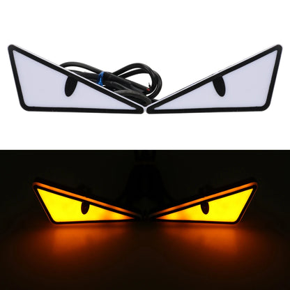 Universal Car LED Devil Eyes Light Demon Eyes Headlight Motorcycle Mini Turn Signal Flasher Tail Lamp Auto Decoration Lights