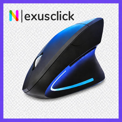 Vertical Wireless Ergonomic Mouse,Dual-Mode Bluetooth/2.4G Rechargeable Silent Optical RGB Gaming Mice For PC Laptop Desktop