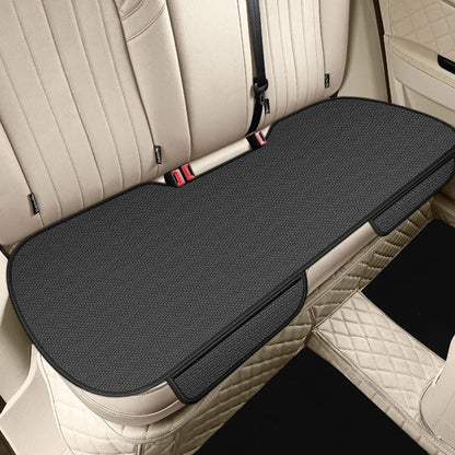 Universal Breathable Car Seat Cushion Ice Silk Non-slip Rear Seat Cushion Wear-resistant Solid Color Auto Protector Mat Pad