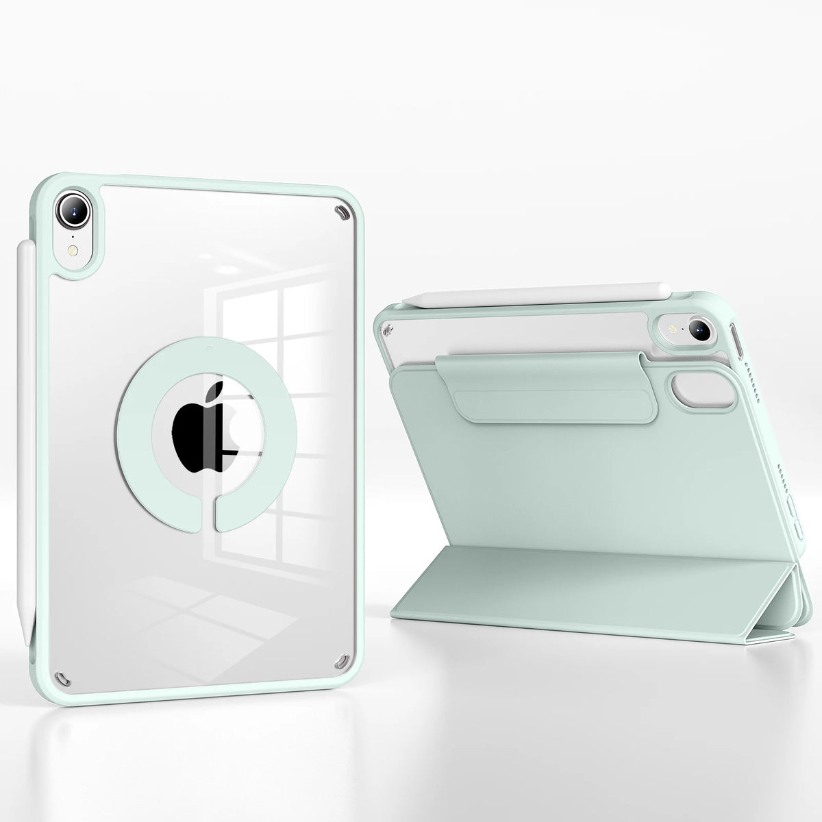 RBP For iPad Pro 11 13 inch Magnetic Case,For iPad Air 11 Air4/5 10.9 Mini6 10.2 9th 8th 7th Gen Rotate 360°Detachable Back Case