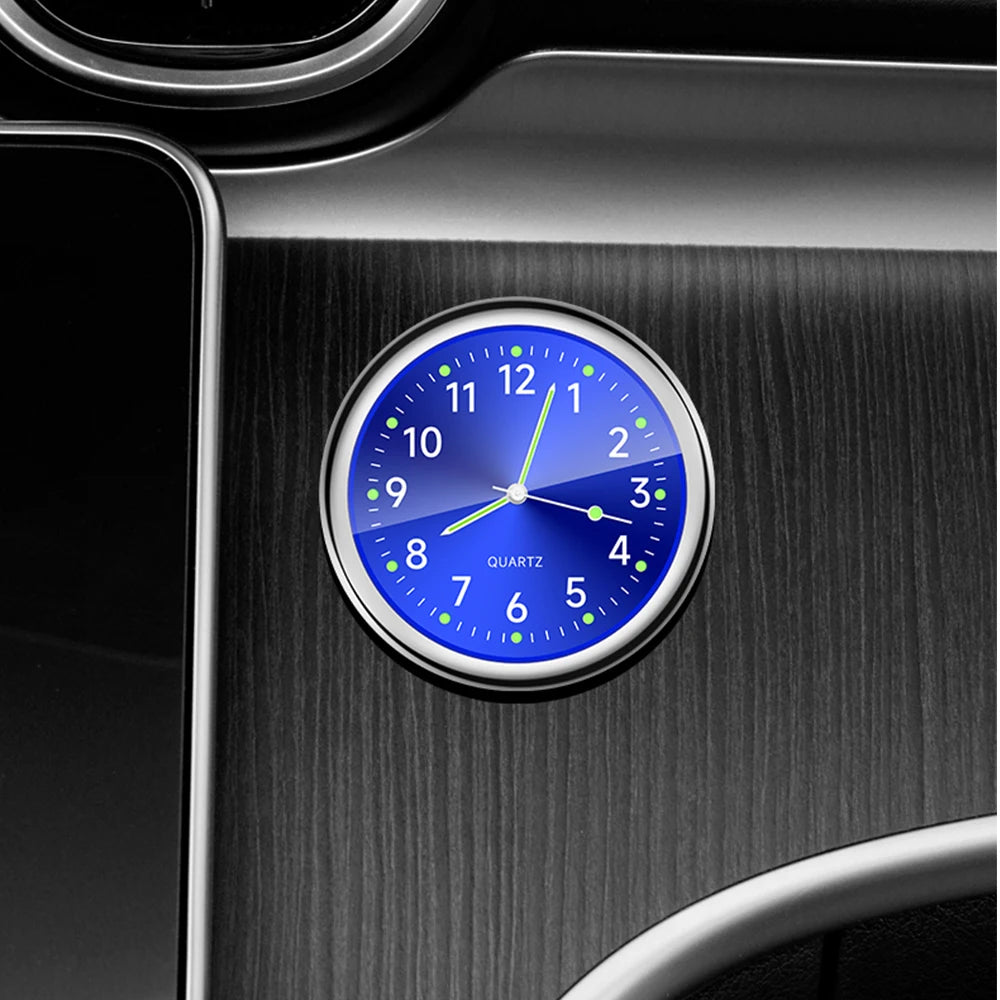 Car Clock Luminous Automobiles Internal Stick-On Mini Digital Watch Mechanics Quartz Clocks Auto Ornament Car Accessories