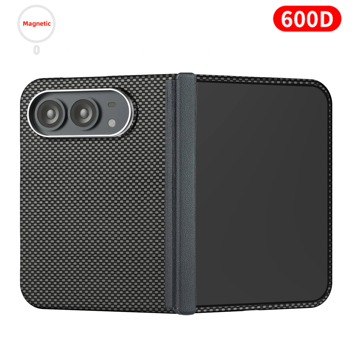 Suitable for iphone duo case,carbon fiber Kevlar aramid fiber hard shell,lightweight magnetic Slim light black cover premium