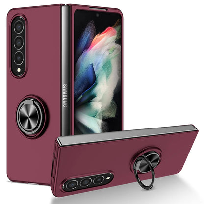 Case for Galaxy Z Fold 5 3 4 2 1 Magnetic Wireless Charging Drop Protection Anti Scratch Hard Cover Case for Z Fold Black Green