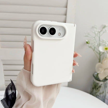 Luxury silicone For Magsafe Magnetic phone case, for iPhone Duo anti drop protective case, supports wireless charging Cover