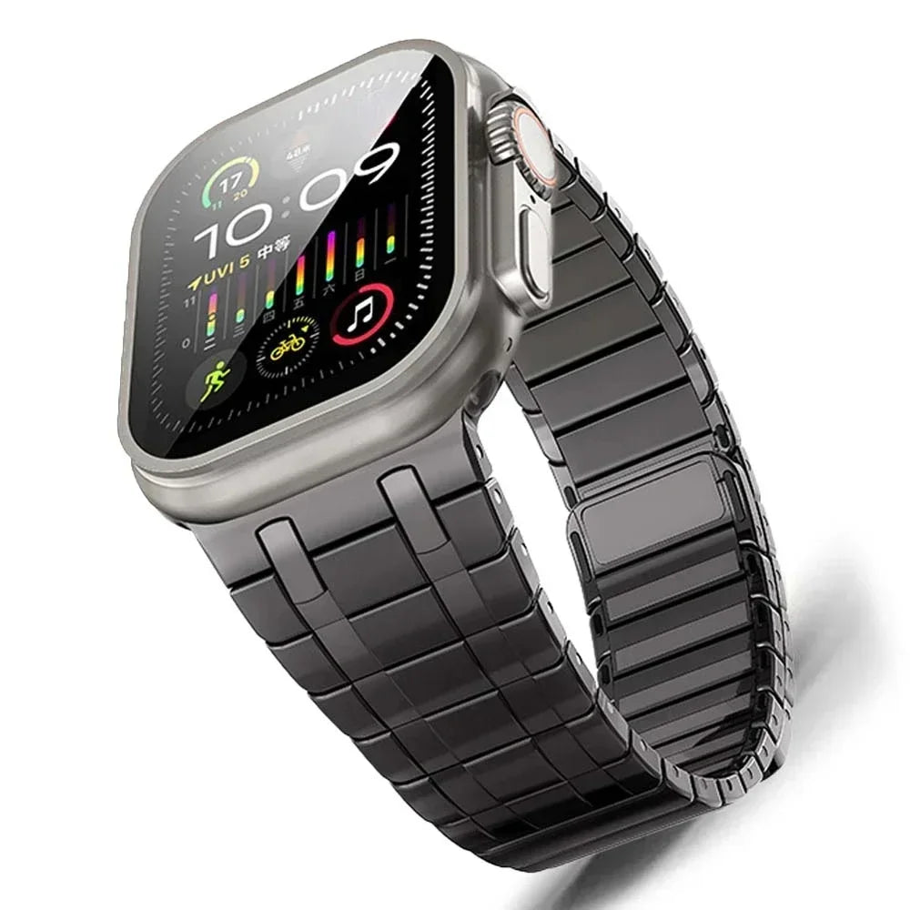 Stainless Steel Magnetic Band for Apple Watch Ultra 2 49mm iWatch Series 9 8 7 6 5 4 SE 45mm 44mm 42mm Loop Bracelet