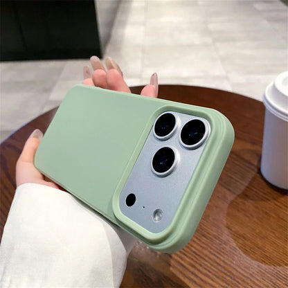 Office Frosted Plain Phone Case for Apple IPhone 17 Air 16 Plus 15 14 13 12 Pro Max Silicone Soft Protective Back Cover