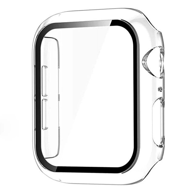 Glass+Cover For Apple Watch case11 10 9 8 7 6 SE 5 Ultra Accessorie Screen Protector iWatch serie 44mm 40mm 49 41 45mm 42mm 46mm