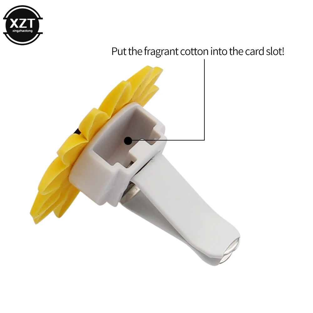 Fashion Car Multiflora Sunflower Car Air Outlet profumato profumo Clip deodorante diffusore accessori per auto decorazione