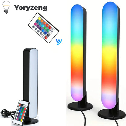 RGB Smart LED Strip Night Light Remote Control For Room Gaming TV And Party Decoration Sync With Music Desk Table Lights Lamp