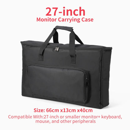 24/25/27/32 Inch Monitor Carrying Bag with Cushioning Foam Shockproof Full Protection Traveling Portable Computer Screen Case
