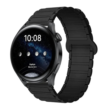 18mm 20mm 22mm Magnetic Loop Band for Samsung Galaxy Watch 7/6/5 Pro/4/Classic Silicone Link Bracelet Huawei GT 2-2e 3-4 Strap