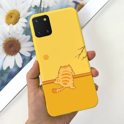 For Samsung Galaxy Note10 Lite Case SM-N770F 6.7'' Popular Candy Painted Cover Soft TPU Phone Case For Samsung Note 10 Lite Bags