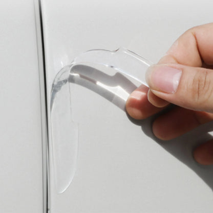 4pcs Clear Car Door Edge Protective Stickers Anti-Collision Strip Transparent Protector Sticker Invisible Protective Strips