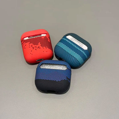 Carbon Fibre Pattern Earphone Case Cover for AirPods 1 2 3 4 Pro 2 Pro 3 Wireless Bluetooth Headset Protective Cover