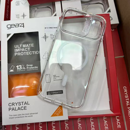 Gear4 Clear Armor Shockproof for Magsafe Case for IPhone 17 Pro Max Air 16 15 14 13 Pro Wireless Charging Ott-Box Phone Cover