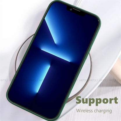For iPhone 16 Case iPhone 16 17 Pro Max Cover Original TPU Luxury Shockproof Liquid Silicone Protective Phone Cover iPhone 16