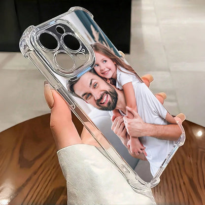For iPhone 18 17 16 15 14 13 12 11 Pro XS Max Air Mini XR 7 8 Plus DIY Photo Personalized Anti Shock Case Silicon Back Cover