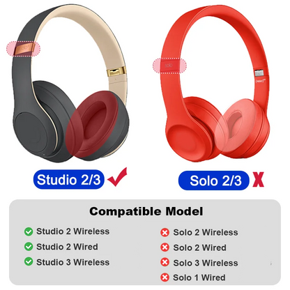 KUTOU Earpads For Beats Studio 3 3.0 Ear Pads Studio3 Headphone Replacement Pads Studio2 Ear Cushions Earpads  Headset Foam Pad