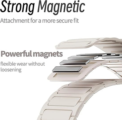Magnetic Strap for Samsung Galaxy Fit 3 Sport Silicone Watch Band for Samsung Galaxy Fit3 Accessories Metal Men Women Bracelet