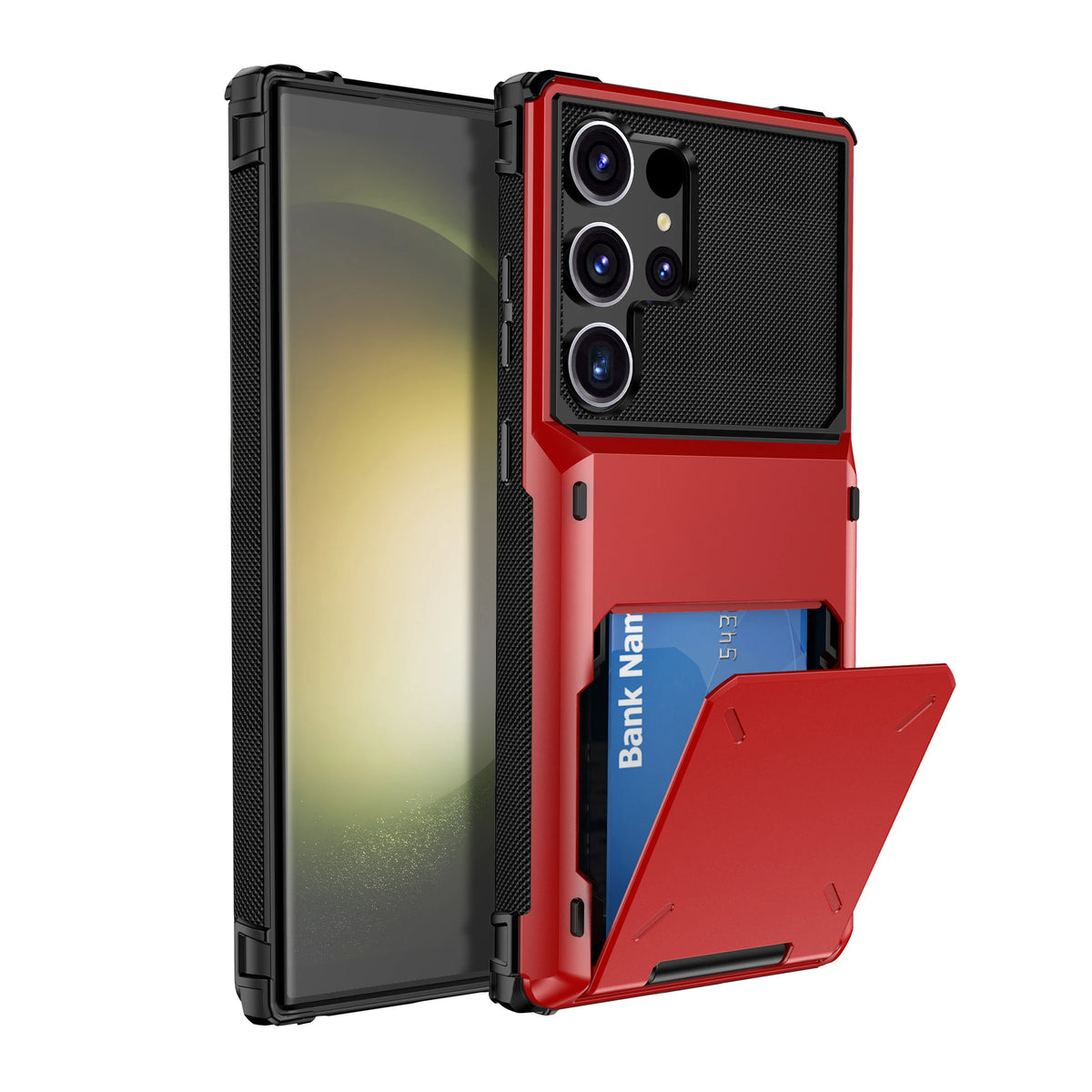 Flip Cards Solt Wallet PC Case For Samsung Galaxy S24 Ultra S23 Plus S22 S21 A15 A25 A35 A55 5G A16 A06 Armor Funda Stand Cover