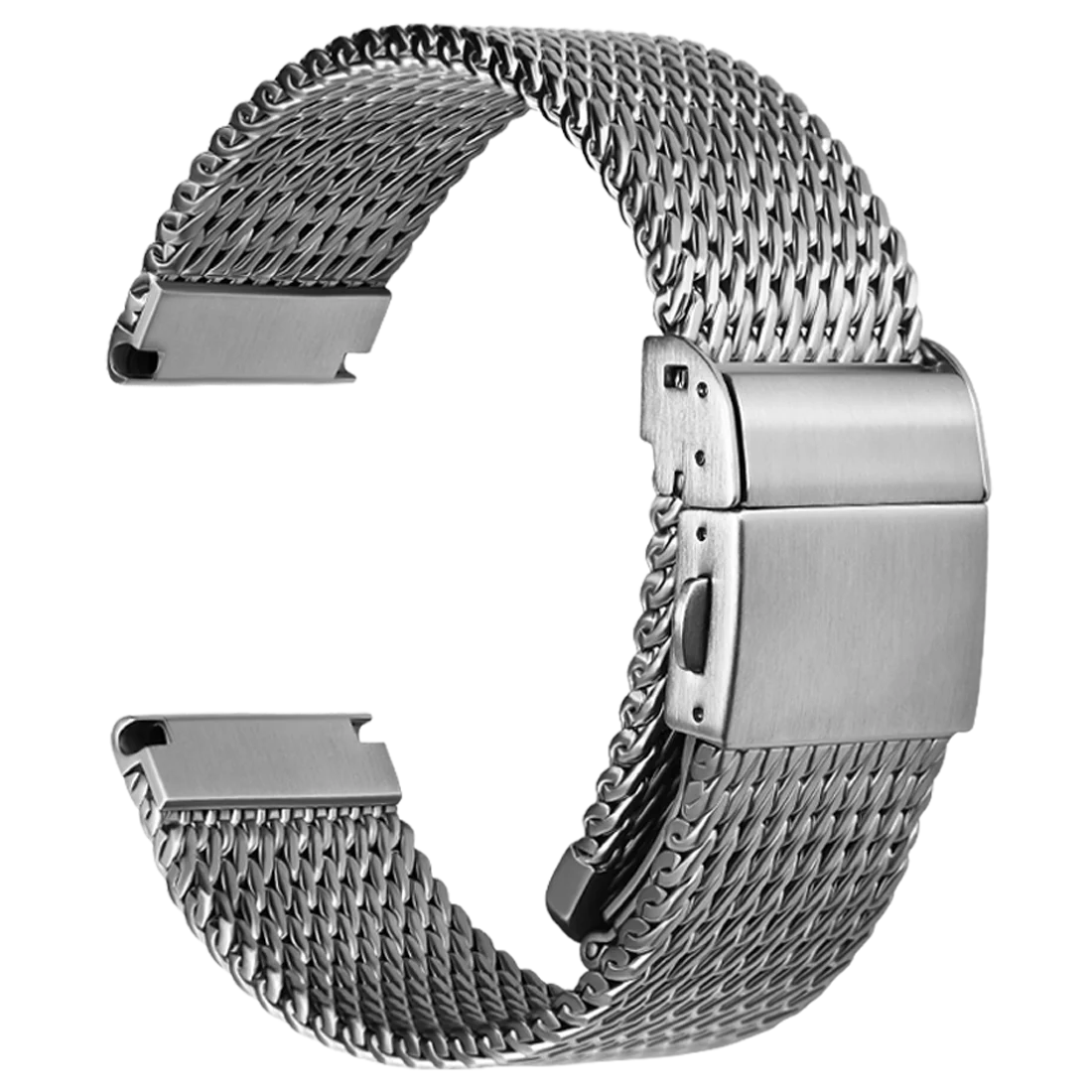MAIKES 316L Stainless Steel Watch Strap For Rolex Omega IWC Breitling 20mm 21mm 22mm Milanese Woven Watch Band