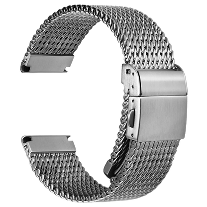 MAIKES 316L Stainless Steel Watch Strap For Rolex Omega IWC Breitling 20mm 21mm 22mm Milanese Woven Watch Band
