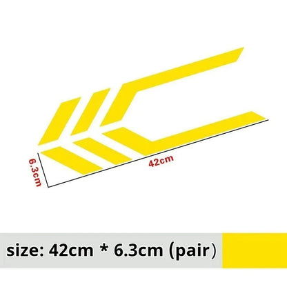 Car Stickers, Front and Rear Bumper Stickers, Body Fender Personalized Reflective Waterproof Decals Car Accessories
