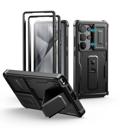 Dexnor For Samsung Galaxy S25/S25 Plus/S25 Ultra /S25 Edge 2025Case Full Body Shockproof Camera Cover &Built-in Screen Protector Kickstand