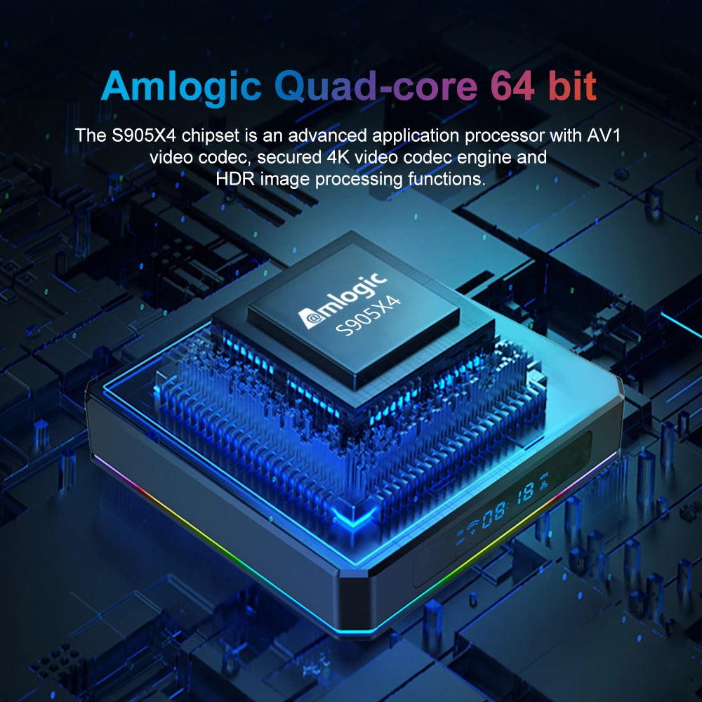New X96 X4 Smart TV Android 11 TV Box Amlogic S905X4 Set Top Box 4GB 32gb 64gb Dual WIFI 8K Internet TV Receiver X96X4