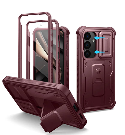 Dexnor For Samsung Galaxy S25/S25 Plus/S25 Ultra /S25 Edge 2025Case Full Body Shockproof Camera Cover &Built-in Screen Protector Kickstand