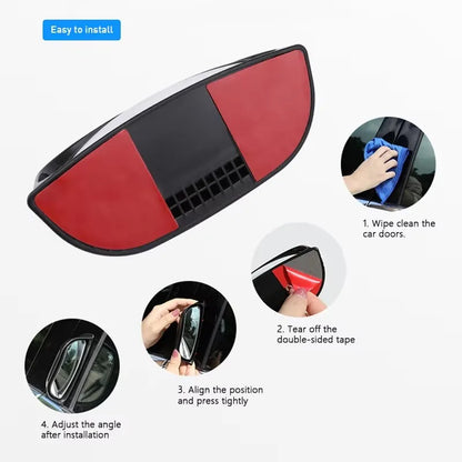 MOBIDEA Universal Car Rear View Mirror Wide-angle Auto Second Row Seats Rearview Mirror Blind Spot Mirrors for Car Accessories