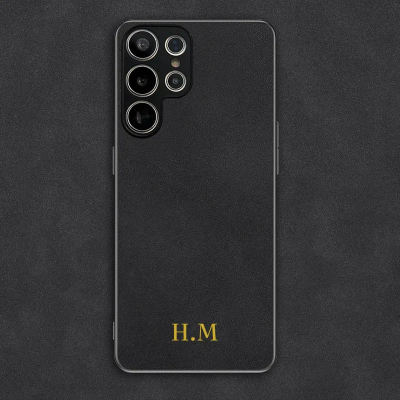 Custom Personalised Initial Name Case For Samsung galaxy S25 S24 S23 S22 S21 Plus S22 Ultra S20 S21 FE 5G S10 Leather Cover