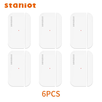 Staniot Door Sensor Wireless Smart Home Security Window Detector 5-Year Battery Life Door Open Closed Magnetic Contact Sensor