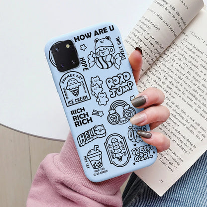 Soft Case For Samsung Galaxy Note 10 Lite Phone Cover Cute Flowers Butterfly Fundas TPU Coque For Samsung Note 10 Lite Bumper