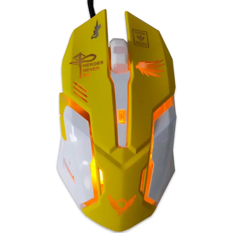 OW 6 Buttons Breathing LED Backlit Gaming Mouse D.VA Reaper Wired Computer Mouse For Overwatch PC Gamer Mice Gaming Mice Gamer