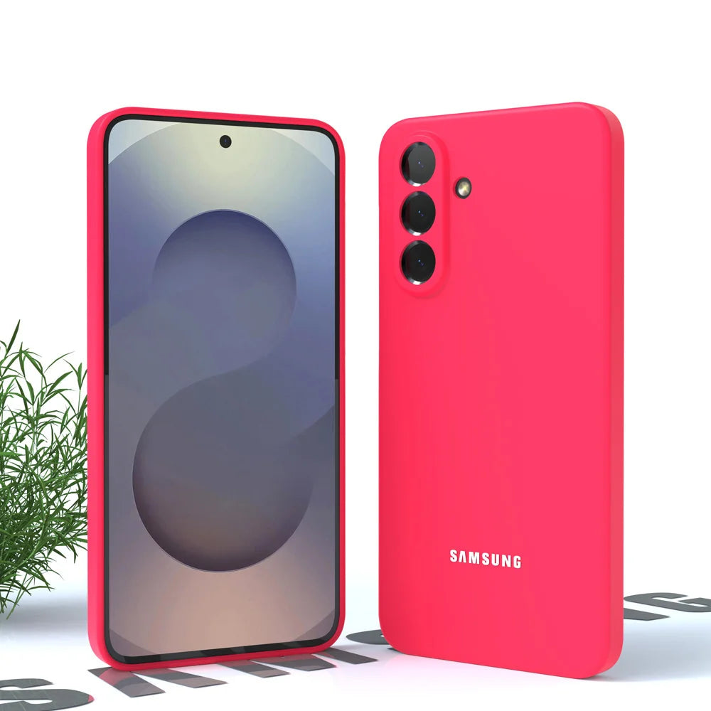 For Samsung Galaxy A56 A36 A16 A55 Case Soft Liquid Silicone A35 A15 A54 A34 S25 S24 S23 Ultra Thin Shockproof Phone Back Cover